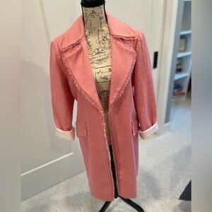 W.D.N.Y Elegant Pink Women's Coat Size 14.